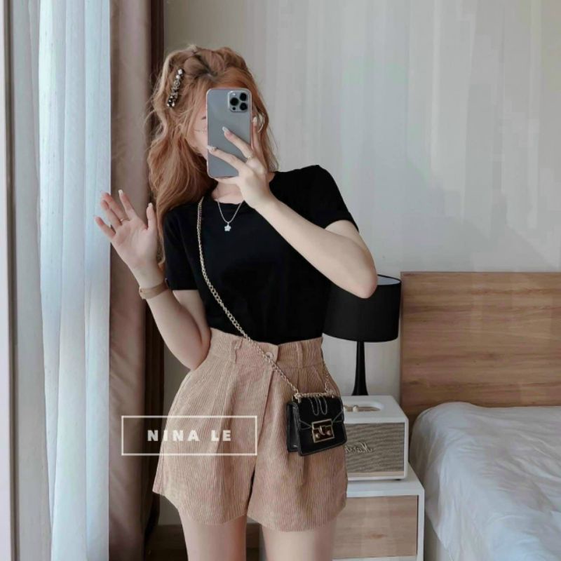 Áo thun trơn ôm body