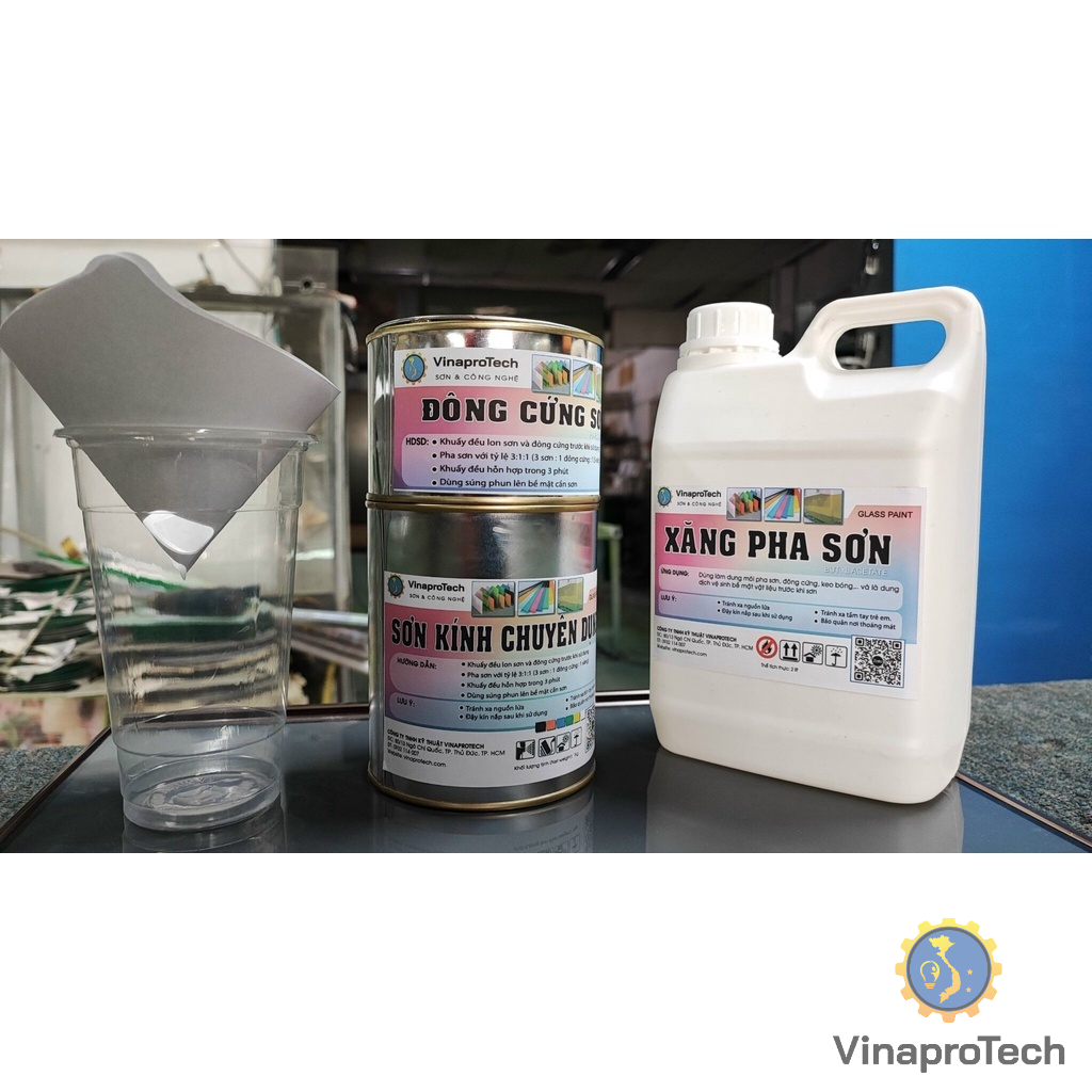 Combo sơn kính chuyên dụng độ bám cao Vinaprotech