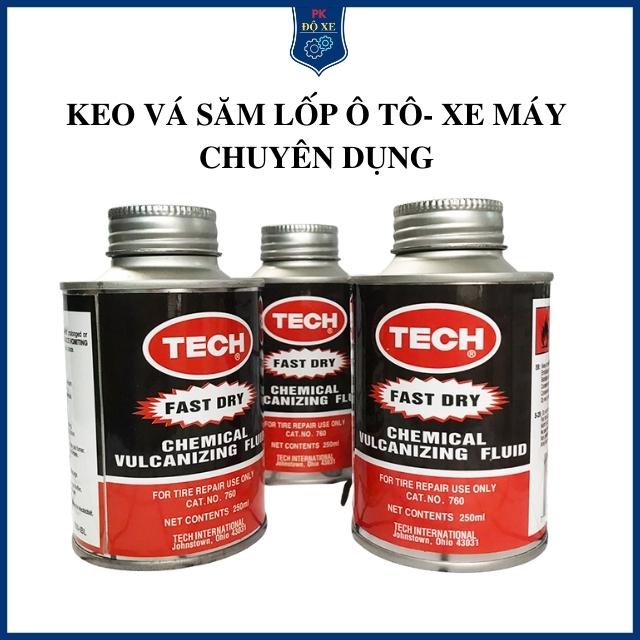 Keo vá săm lốp TECH 760 Cho Ô TÔ, Xe máy, xe đạp điện, chất keo chuyên dụng cực tốt, Nhựa Vá Săm  - KVLT
