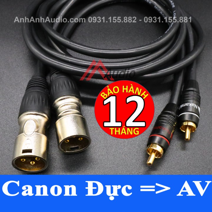 Dây Canon ra AV , Giá 02 sợi