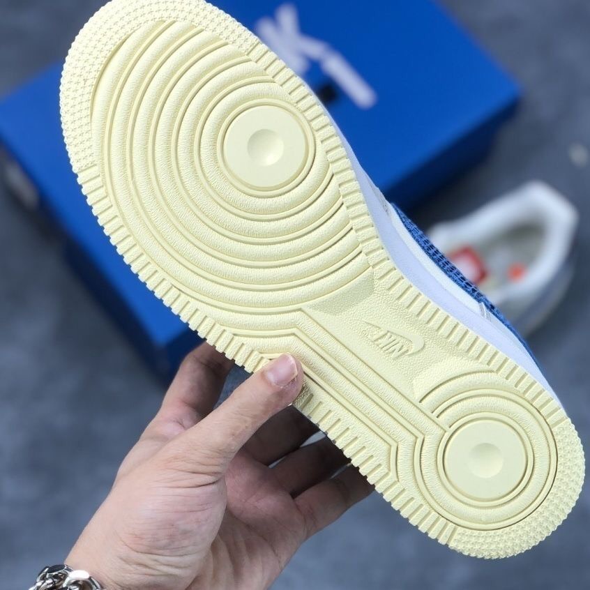 Giày sneaker AF1 Dunk Vệt Xanh, Giày Air force 1 low SP undefeated 5 on it dunk Hàng cao cấp Full Box Bill