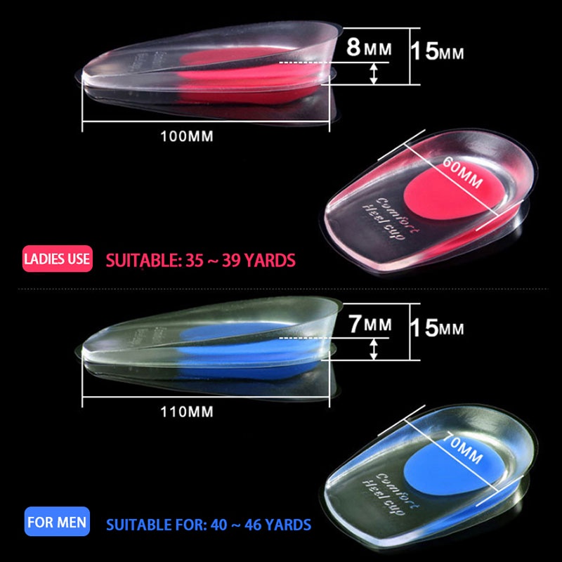 Đế Lót Giày Cao Gót Bằng silicone Giảm Đau Cho Nam Nữ