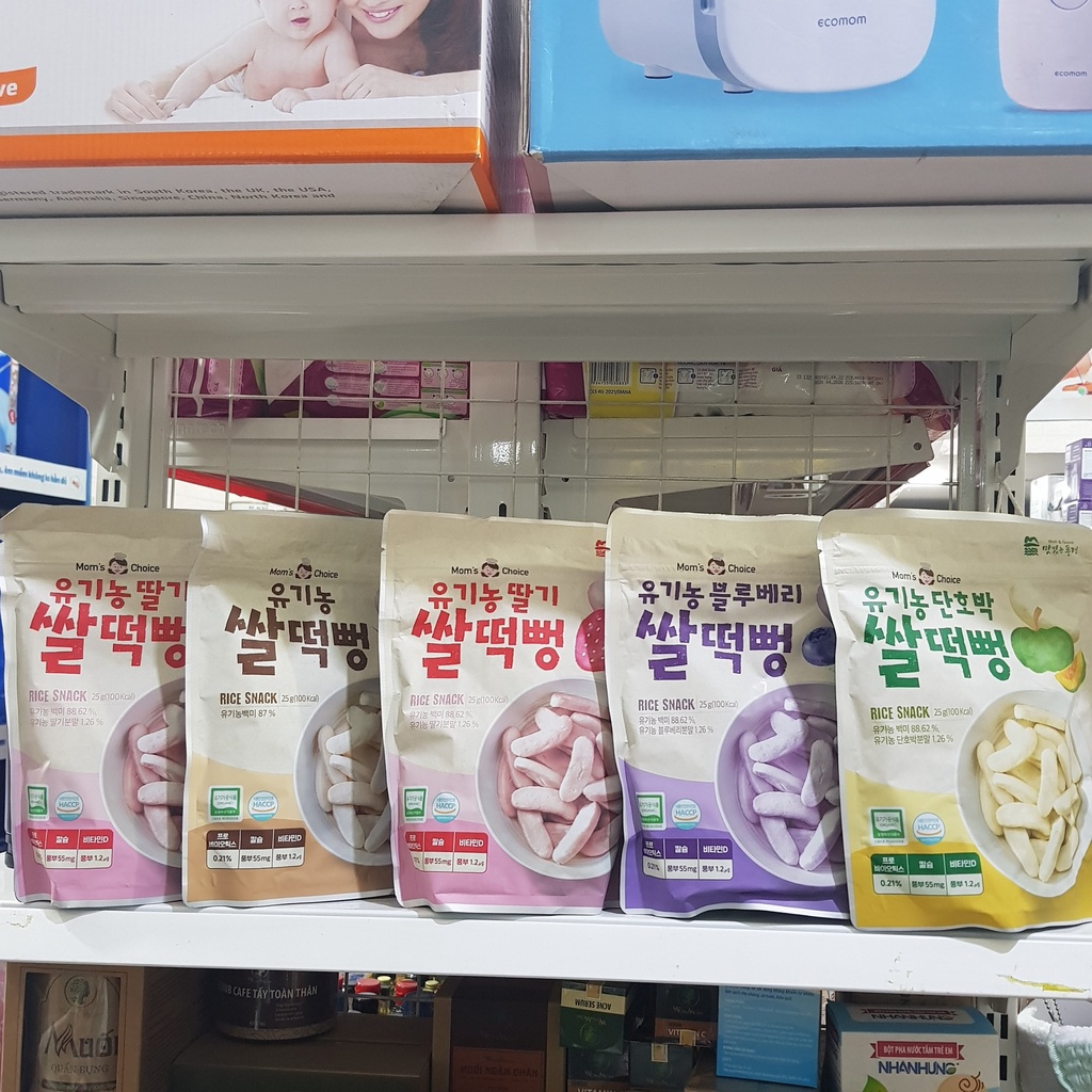 Bánh gạo hữu cơ Mom’s Choice Hàn quốc cho bé từ 6 tháng