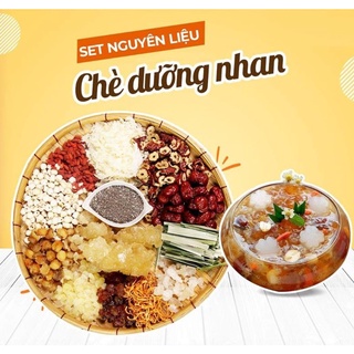 Chè dưỡng nhan tuyết yến set 12 vị nấu 4 người ăn