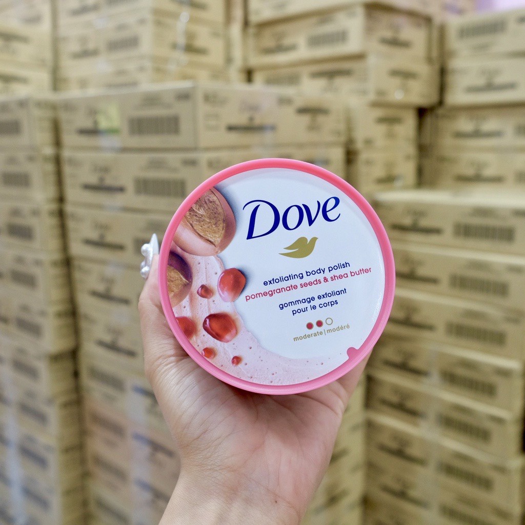 Kem tẩy tế bào chết Dove hàng chuẩn Mỹ giúp làn da mịn mượt tươi tắn trắng sáng lên mỗi ngày - EDS Hàng Mỹ