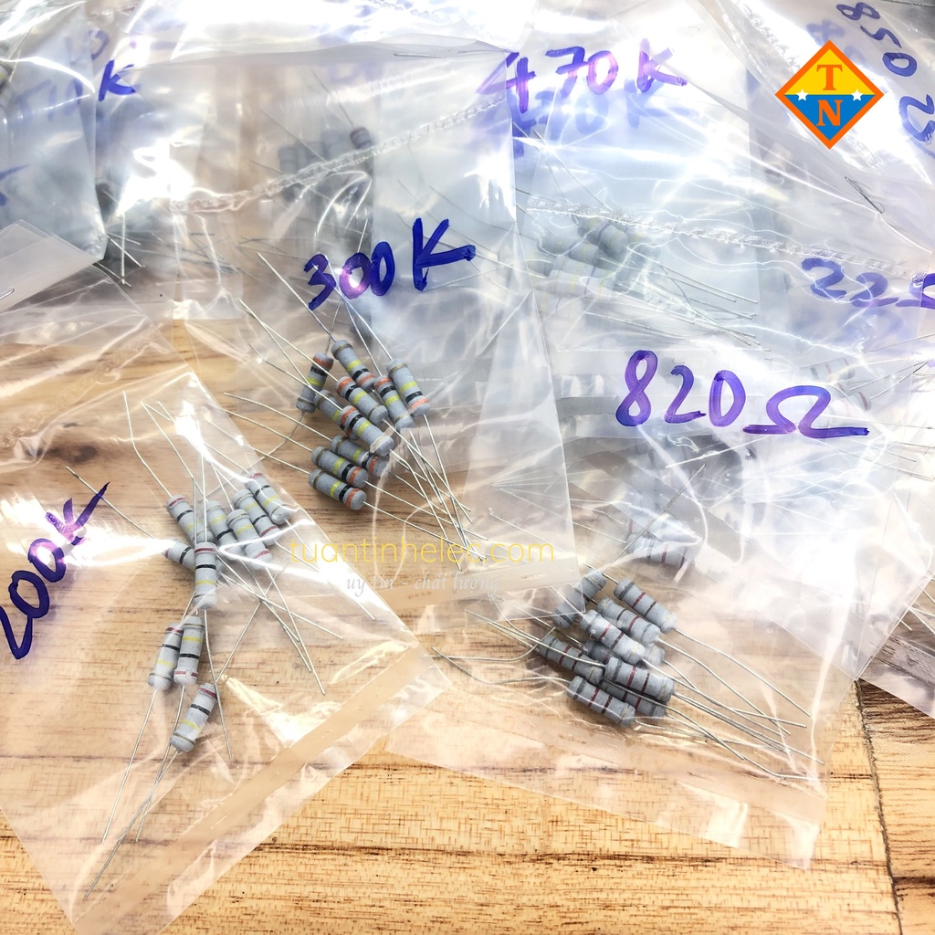 Combo 10 Điện trở công suất 1W thông dụng cho bếp từ, bếp hồng ngoại