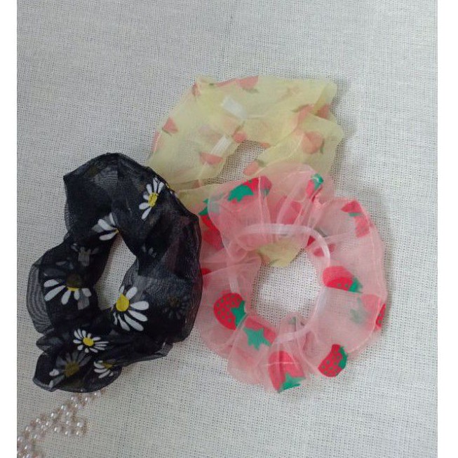 Buộc tóc Scrunchies vải hot trend 🌸 Cột tóc xinh cho bạn nữ