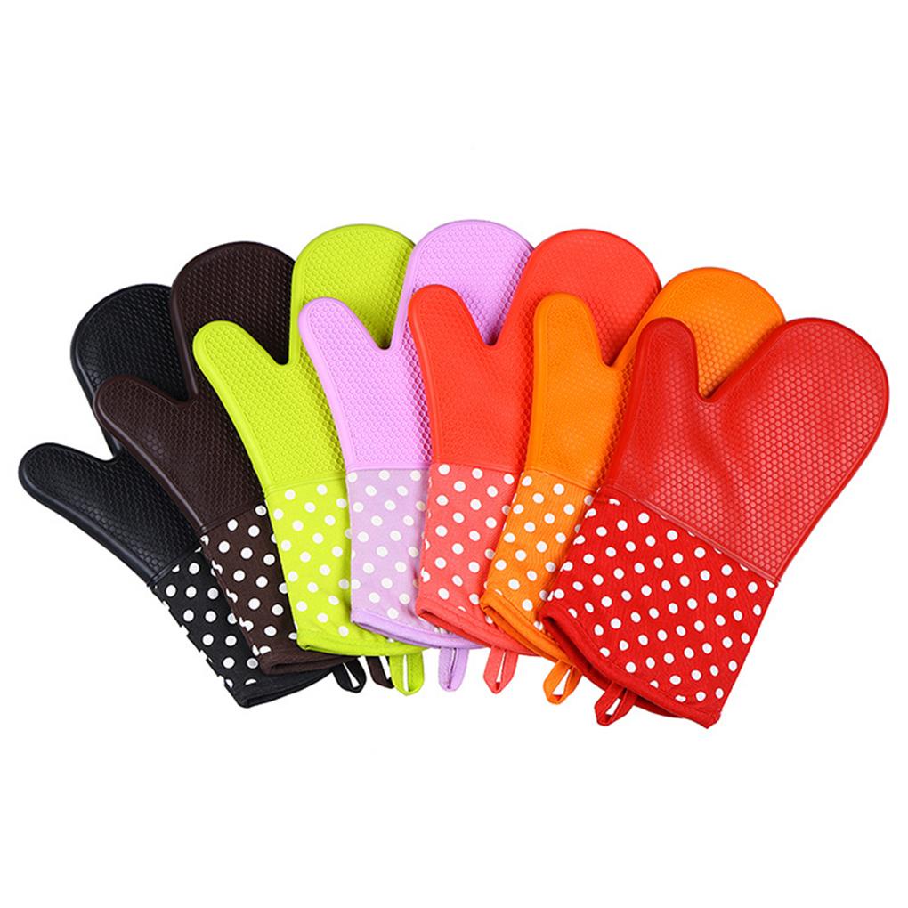 [Choo] 300°C Găng Tay Silicone Cách Nhiệt Cao Cấp Tiện Lợi Dễ Sử Dụng