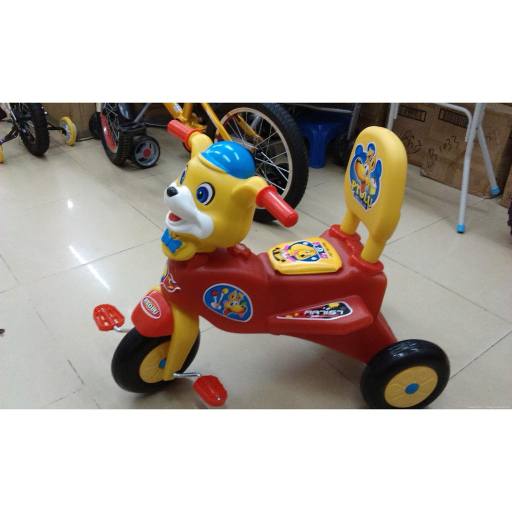 Xe nhựa 3 bánh đầu thú