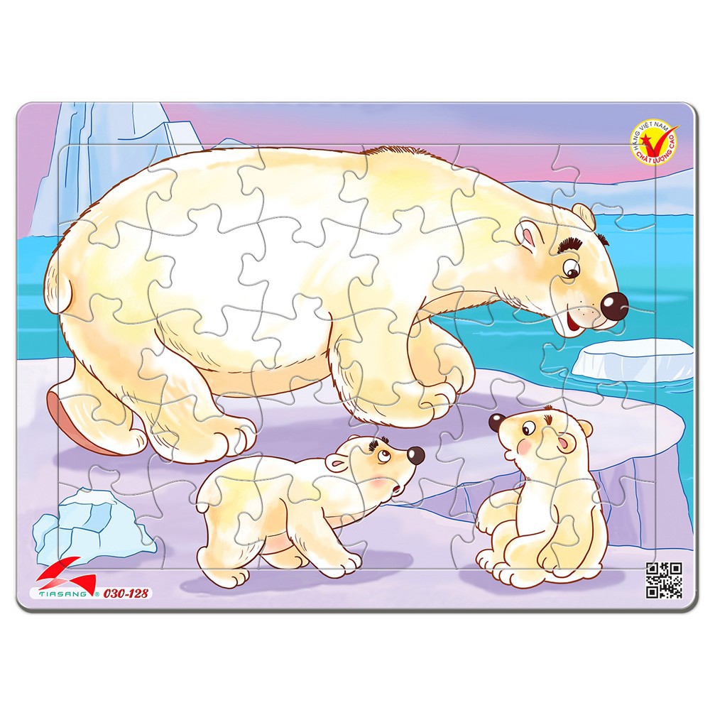 (Siêu đẹp) Tranh xếp hình 30 mảnh, Hàng Tia Sáng Việt Nam (Kích thước gần bằng khổ A4). Đồ chơi trí tuệ cho bé.