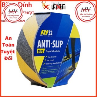 [HÀNG NHẬP KHẨU ĐÀI LOAN] Băng Dán Chống Trơn Trượt S2, Độ Bền Cao, Chống Nước, Chất Tẩy Rửa, Keo Dán Siêu Chắc