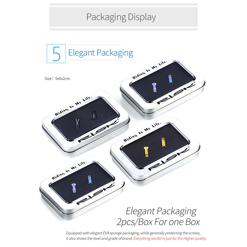 Bu Lông Rissk M5x14.2 Mm Chuyên Dụng Cho Xe Đạp