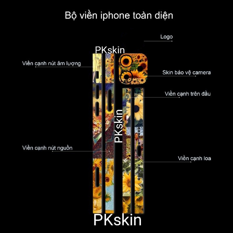 Miếng dán skin 3m viền in hình cho iPhone 13, 13 pro, 13 pro max, 13 mini theo yêu cầu(bộ 1), 14 pro max, 14 pro, 14 plu