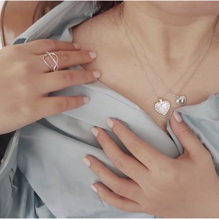 Dây chuyền tim đá thạch