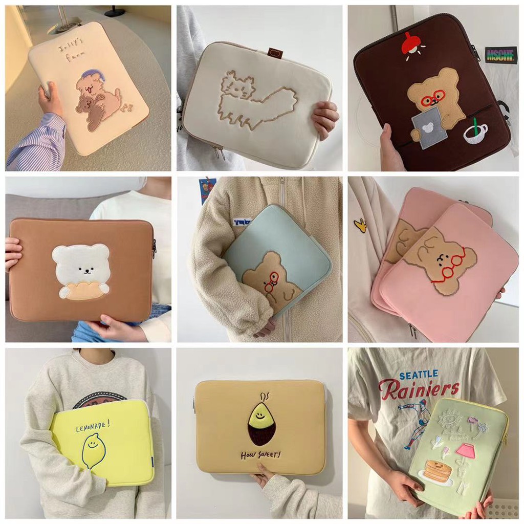 [ Mã 11FASHIONSALE1 giảm 10K đơn 50K ] Túi Đựng Laptop Thời Trang Hàn Quốc Đáng Yêu