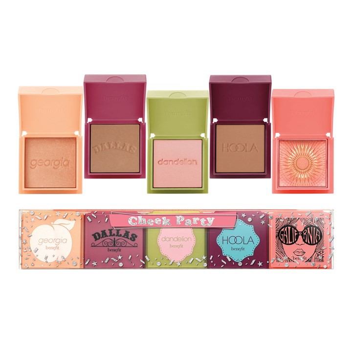 [1/2 Fullsize] Tách set phấn má, tạo khối Benefit Cheek Party Mini Blush & Bronzer Set Hoola Dandelion Galifornia Dallas | BigBuy360 - bigbuy360.vn