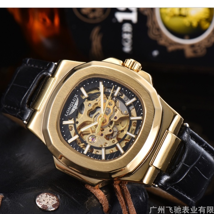 [MÁY CƠ - CHÍNH HÃNG- CHỐNG NƯỚC] Đồng hồ nam LONGLUX chính hãng MÁY CƠ fullbox bảo hành 12 tháng | BigBuy360 - bigbuy360.vn