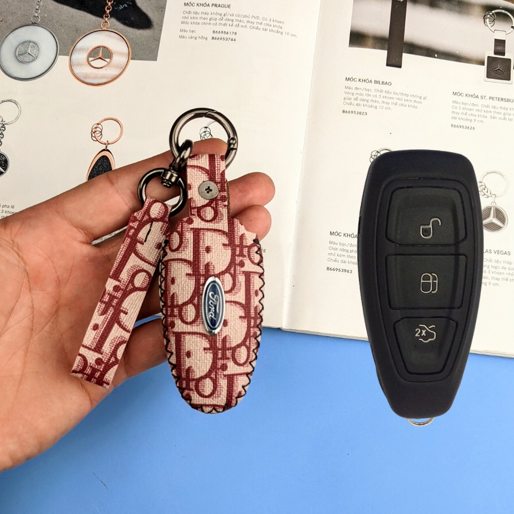 Bao Da Chìa Khóa Ford Ecosport, Focus, Fiesta  2014-2017 ( FFV )