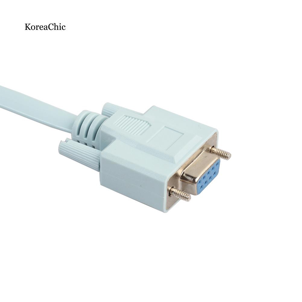 Cáp chuyển từ krcc _ 5ft 9pin DB9 Serial RS232 sang RJ45 CAT5 Ethernet