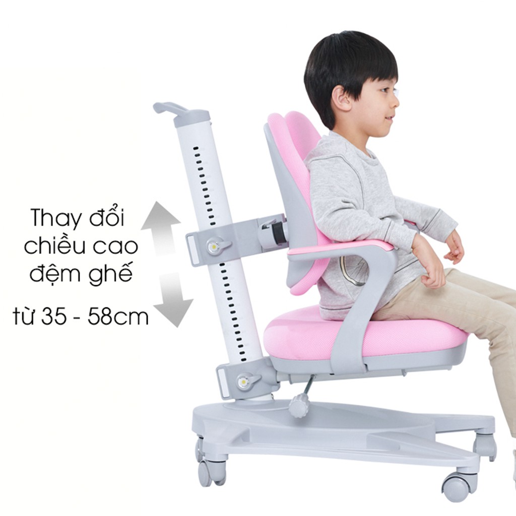 Ghế chống gù chống cận cho bé, thay đổi chiều cao phù hợp với người ngồi - Tặng kèm đai chống gù