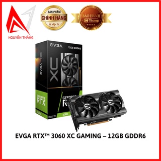 Vga card màn hình EVGA GeForce RTXTM 3060 XC GAMING 12GB GDDR6 new chính thumbnail
