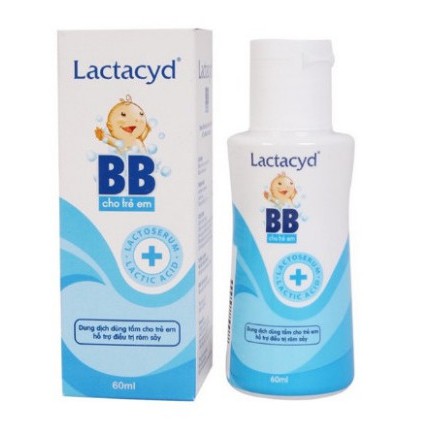 Sữa tắm trẻ em Lactacyd BB - Dùng cho trẻ bị rôm sẩy, hăm kẽ. Giúp nuôi dưỡng cho làn da bé luôn mềm mịn (Chai 60ml)