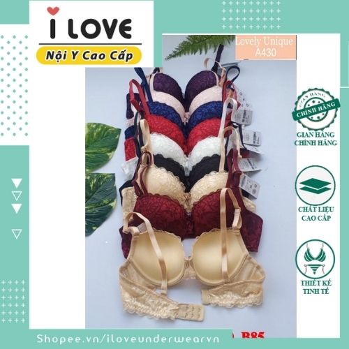 Áo Lót Lovely Ren Mút Ép Vừa - 430 Chất Mềm Mai, Đủ Màu Xinh 🎉 ILoveUnderwearVN