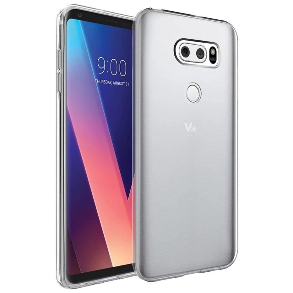 Ốp lưng silicon dẻo trong suốt cho LG V30 mỏng 0.6mm chính hãng Ultra Thin
