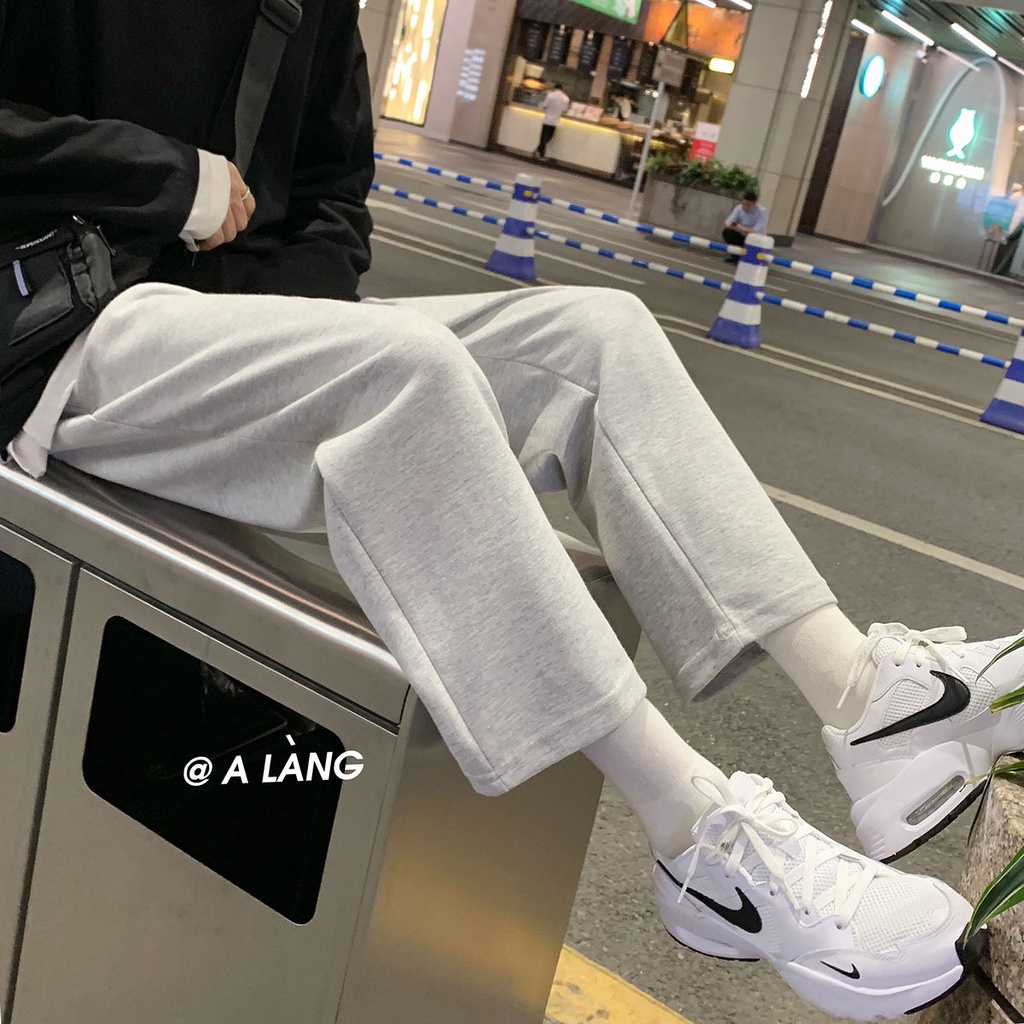 Quần Dài Thể Thao Chất Nhung Dày Dặn Màu Sắc Đơn Giản Thời Trang Mùa Đông Cho Nam Giới Size M-3Xl