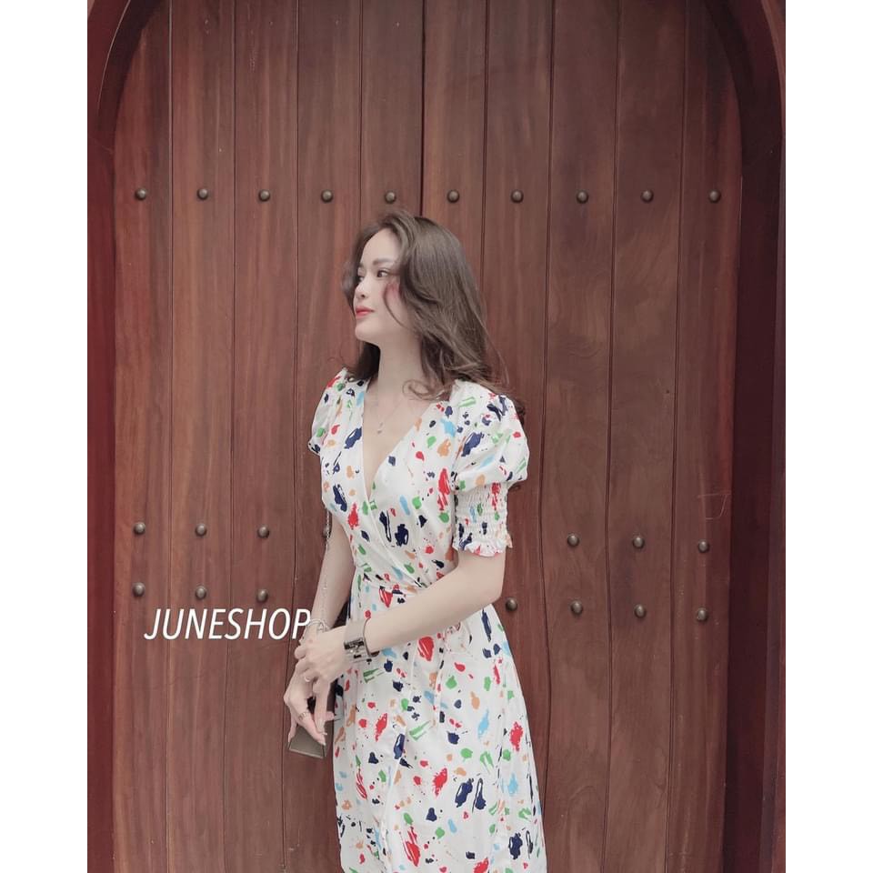 Đầm hoa mùa hè, đầm nữ tay ngắn kiểu dáng thanh lịch nữ tính, hàng đẹp đủ size, phù hợp đi chơi, dạo phố | BigBuy360 - bigbuy360.vn