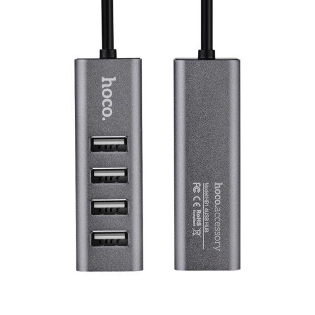 Bộ chia USB 4 cổng HOCO HB1 siêu bền nhẹ dễ dàng mang theo chính hãng bảo hành 6 tháng 1 đỏi 1