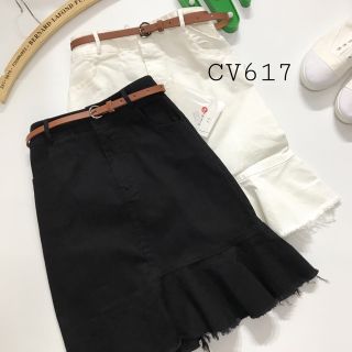 Chân váy kaki đuôi cá