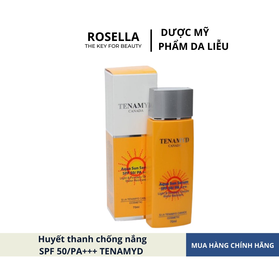 TINH CHẤT CHỐNG NẮNG DẠNG NƯỚC 70ML- TENAMYD AQUA SUN