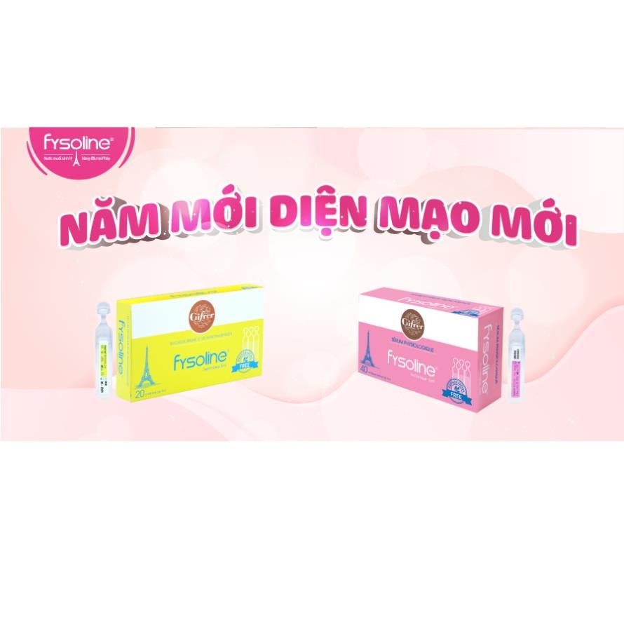 Fysoline - Nước muối sinh lý Pháp - Vệ sinh mắt, mũi, miệng cho bé