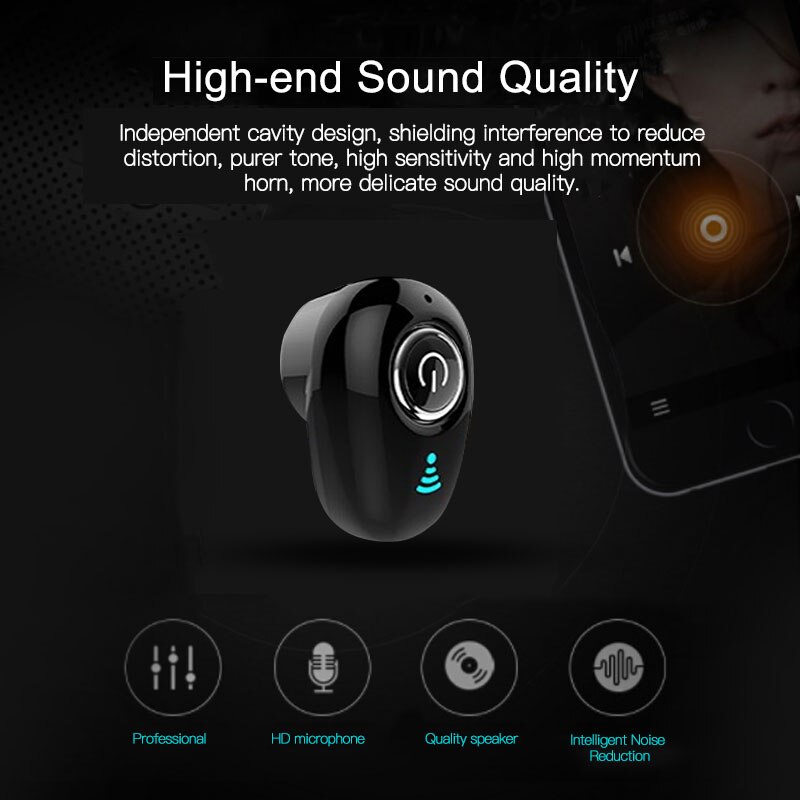 Tai Nghe Nhét Tai Mini Không Dây Bluetooth S650