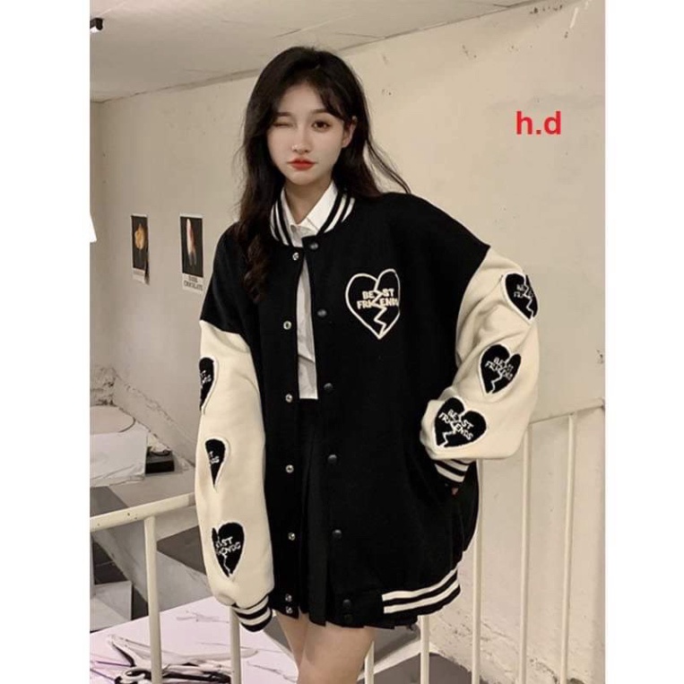 Áo khoác bomber tim vỡ HĐ1021