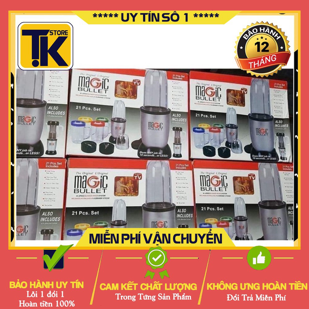 [Hàng Nội Địa] Máy xay Magic Bullet cao cấp, Máy xay Magic Bulet 21 chi tiết, máy xay đa năng cao cấp