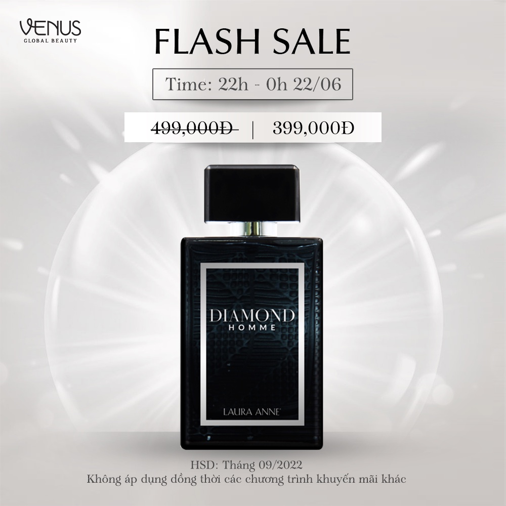 Nước hoa nam Laura Anne Diamond pour Homme 45ml Lịch Lãm Sang Trọng - Chính Hãng, Thơm Lâu