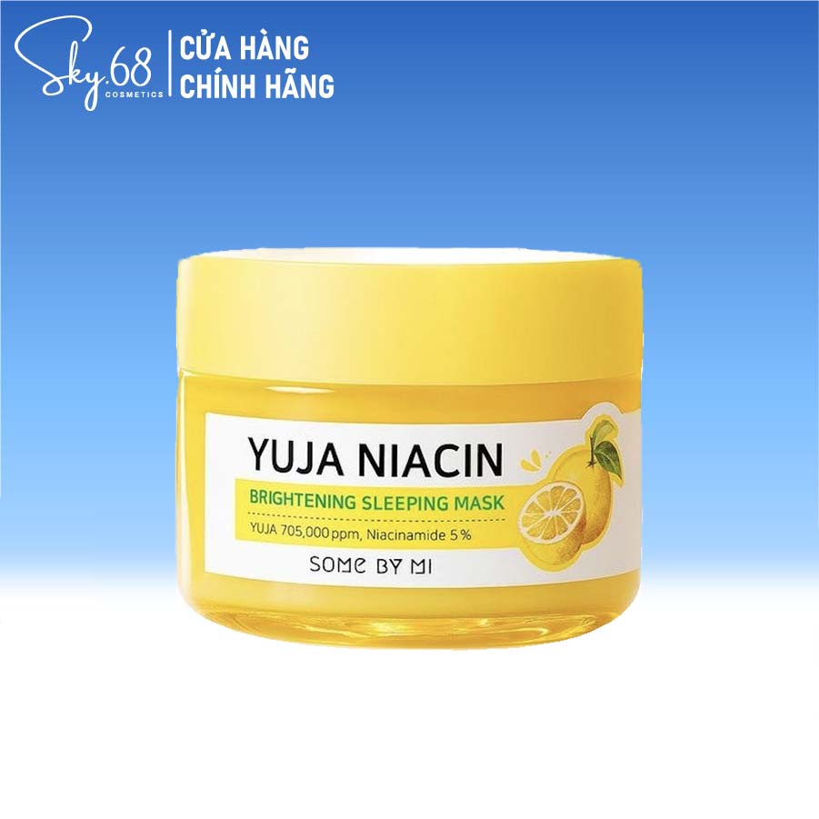 Mặt Nạ Ngủ Dưỡng Trắng Sáng Da Some By Mi Yuja Niacin 30 Days Miracle Brightening Sleeping Mask 60g