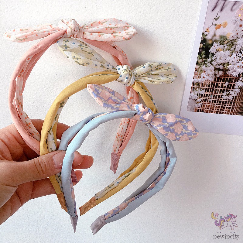 Băng Đô Cài Tóc Họa Tiết Hoa Đáng Yêu Cho Bé Gái