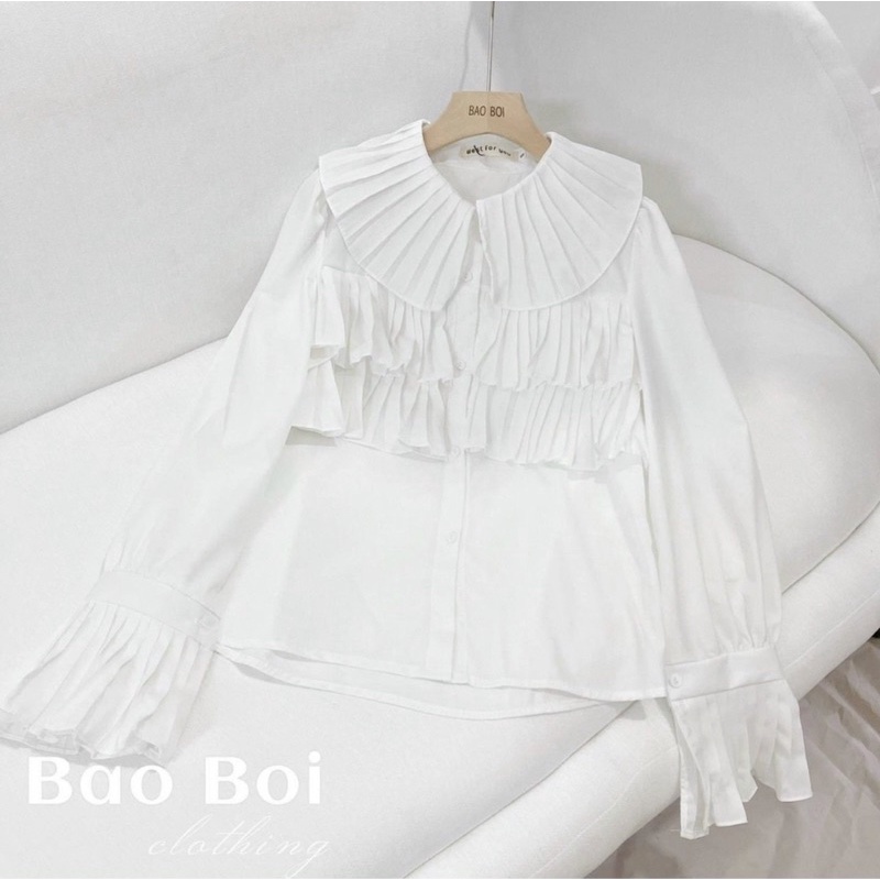 Áo sơmi nữ tiểu thư ,bánh bèo tay bồng
