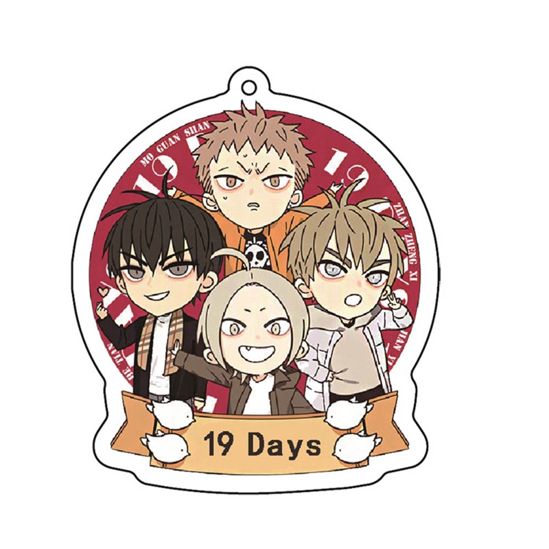 Tmdbyx Móc khóa hai mặt hình anime bằng chất liệu acrylic