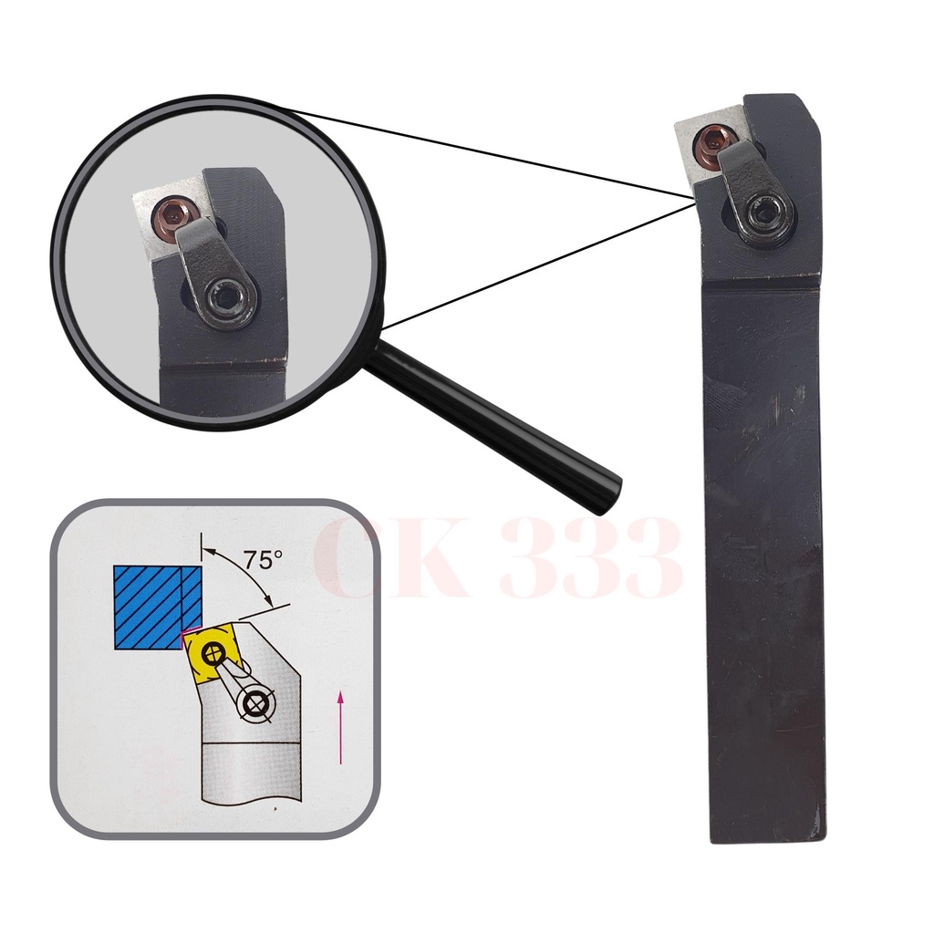 CÁN DAO TIỆN CNC 20 25 MSKNR2020K12 MSKNR2525M12 TIỆN GÓC 75 ĐỘ LẮP MẢNH SN12