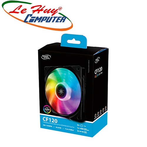 Bộ 3 fan case DEEPCOOL CF120 RGB