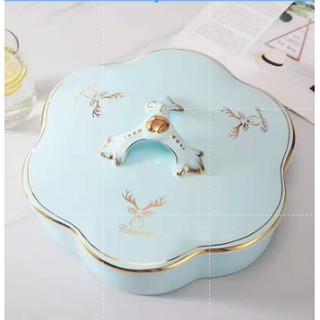 Khay mứt bằng sứ  sang trọng