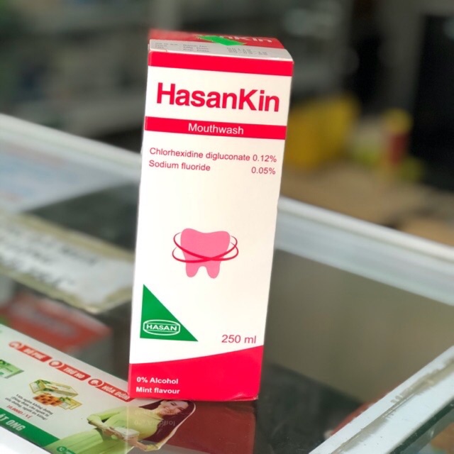 Nước súc miệng diệt khuẩn Hasankin / Hasan Kin giúp sạch răng miệng, họng, ngăn mảng bám - Chai 250ml