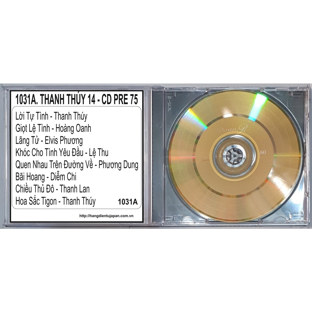 BỘ 4 CD THANH THÚY - CD PRE 75 ( 1030A - 1031B )
