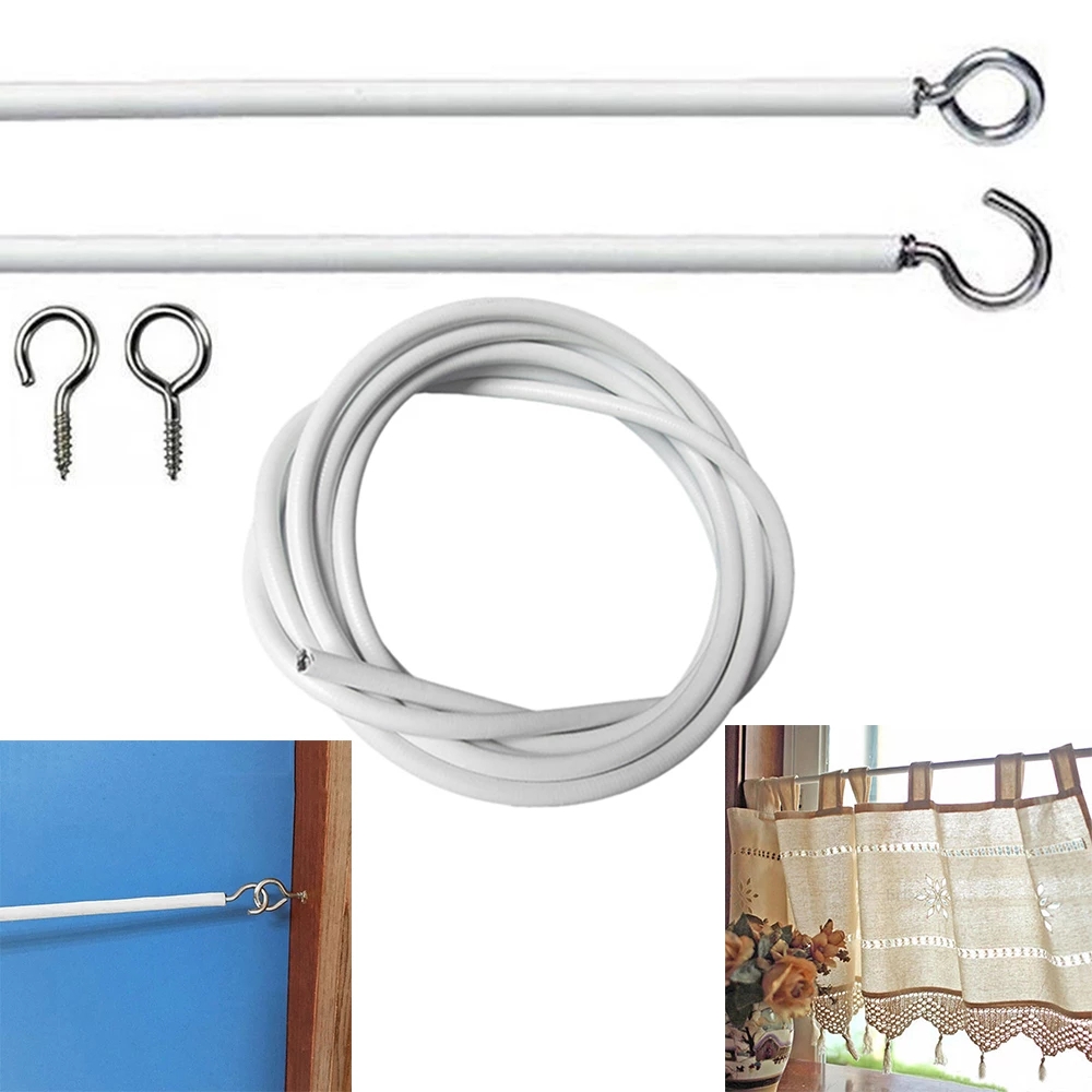 Dây treo rèm cửa kèm 12 móc chất lượng cao