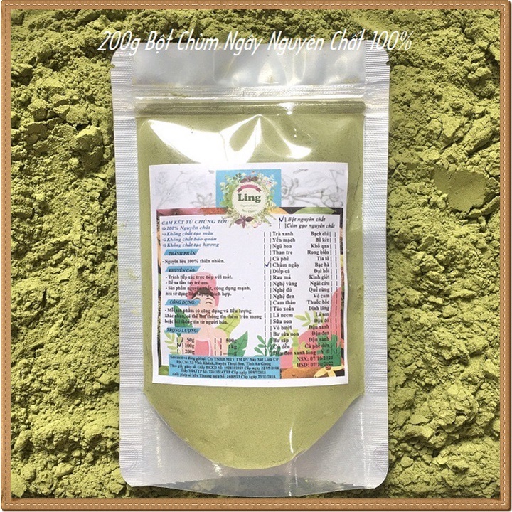 [Sỉ-Rẻ] Bột Chùm Ngay 200g sấy lạnh nguyên chất thiên nhiên 100% có giấy VSATTP và ĐKKD dùng đa công dụng [Lẻ-Sỉ]