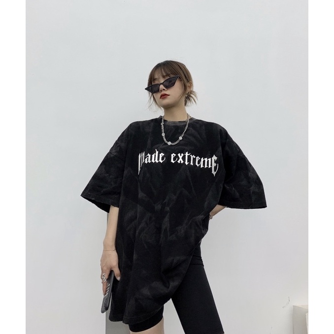 [CAM KẾT CHÍNH HÃNG] Áo Thun Tay Lỡ Loang Màu From Rộng In chữ nổi Unisex Form rộng Màu đỏ SHOP jum.closet | BigBuy360 - bigbuy360.vn